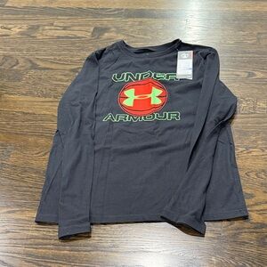 Under Armour Kids Black Long Sleeve Tee